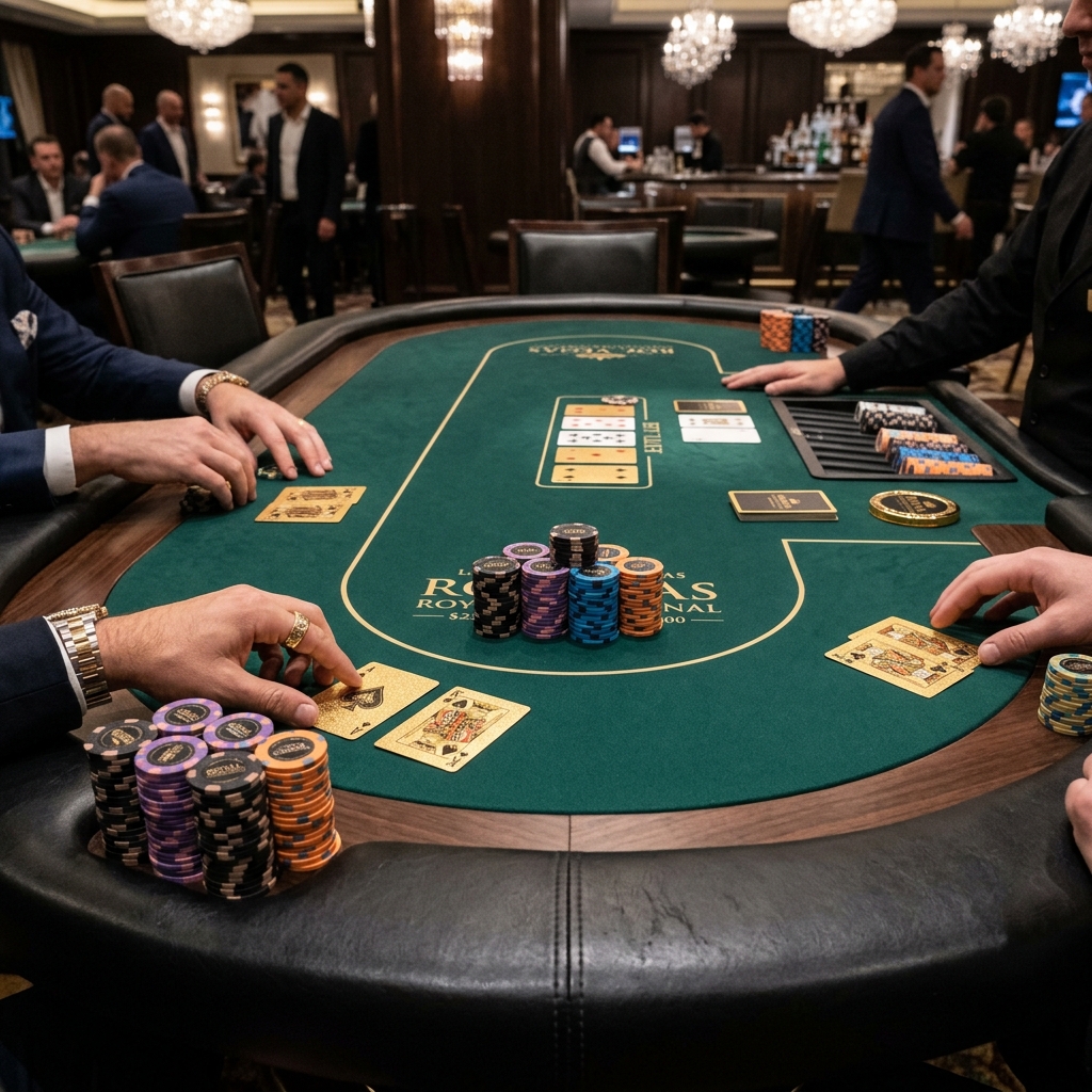 Kameralne stanowisko do blackjacka